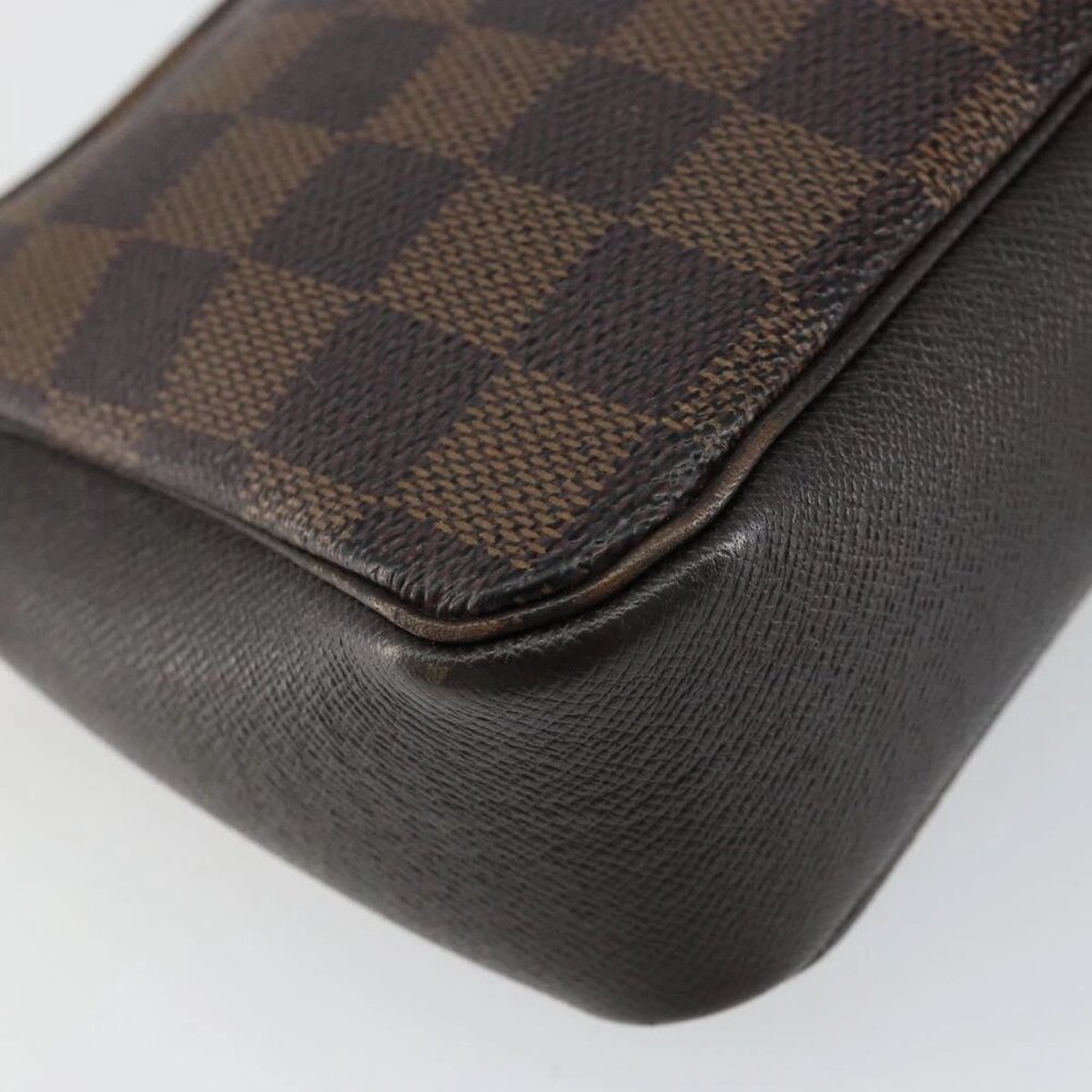 LOUIS VUITTON Damier Ebene Trousse Makeup Pouch N51982 LV Auth 146780 - Picture 4 of 16